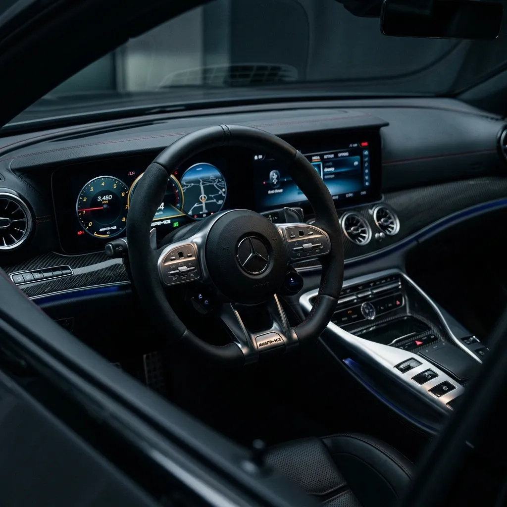 Luxury car interior